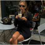 סט שני חלקים מחויט בלייזר וחצאית מיני - Maisie