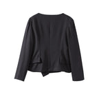 סט שני חלקים אלגנטי חצאית מידי ובלייזר בעיצוב מחויט ויוקרתי - PAS