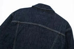 DENIMÉ - סט ג’ינס כהה עם ג’קט קצר ומכנסיים רחבים בקיפול