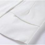 סט שני חלקים אלגנטי חצאית מידי ובלייזר בעיצוב מחויט ויוקרתי - PAS