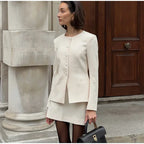 סט שני חלקים מחויט בלייזר וחצאית מיני - Maisie